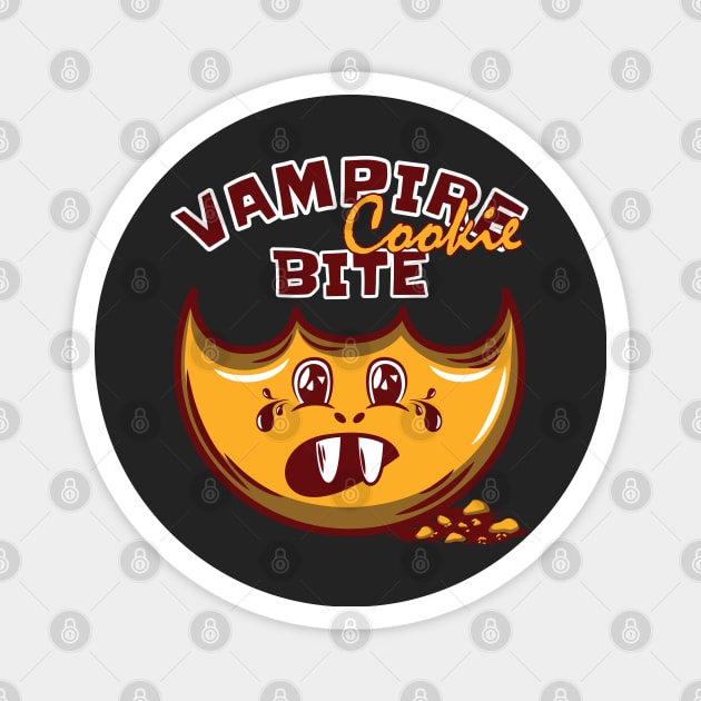 Vampire Cookie Bite Magnet by dkdesigns27